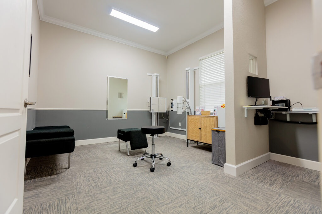 Xray room for chiropractor patient